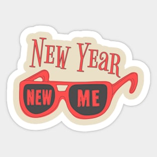 New Year, New Me Sticker